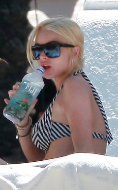 Lindsay Lohan In Bikini in Miami