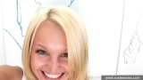 Teen blonde masturbation for camera