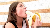 Russian teen brunette fingering masturbation