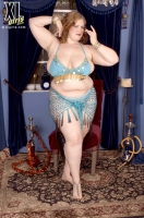 Deep-Cleavaged Bellydancer