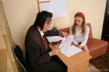 Teacher with a big