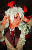 Scanty and Kneesocks cosplay