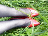Red Heels and Green Grass