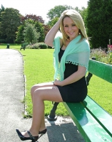 Beautiful Babe in Mini Skirt