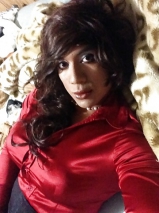 Lexi and her satin