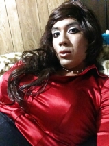 Lexi and her satin