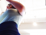 Iphone Candids of Hairstylist With Great Rack