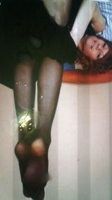 My cum on footjob teen