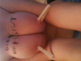 Tied tit humiliated slut