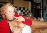 Busty blonde