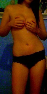 British bird with massive jugs - nude at home