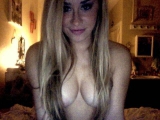 Blonde teen webcam snaps - Sexy lass with big natural jugs
