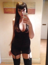 Goth teen nude selfies - alt girl with a tight body