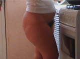 from the shower to the kitchen