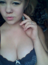 Busty and blonde naked british teen - amateur selfie taker g