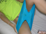 STAINED TEN PANTIES AND HOT BLONDE MODELING NUDE