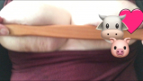 Chubby bbw slut in piggy humiliation