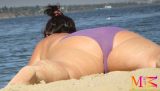 bbw granny and milf beach candid