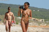 True nudist friends on the beach