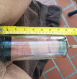 Huge 8 inch pumped cock