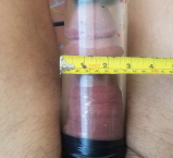 Huge 8 inch pumped cock