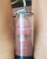 Huge 8 inch pumped cock