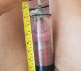 Huge 8 inch pumped cock