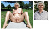 granny shows pussy