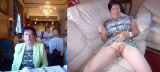granny shows pussy