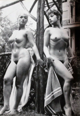 Pretty women. Hairy pussy. Retro. 3