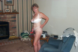 MILF Prudence showing off her adorable hairy pussy