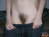 Amateur Glasses Wearing Girl Shows Off Her Hairy Bush