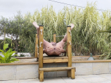 je suis nu dans le jardin