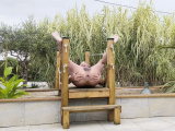 je suis nu dans le jardin