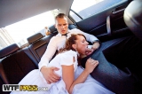 Gang bang in fresh air with slutty bride
