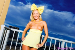Aaliyah Love on a balcony - N