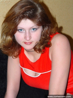 Russian plump teen babe poses naked on the couch - N