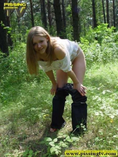 Pissing in a forest - N