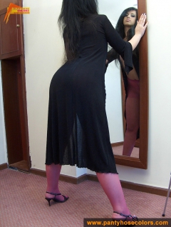Pink pantyhose ripped off - N
