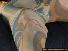Patterned pantyhose teen girl - N