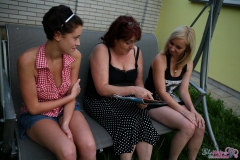 Two beautiful ladies are - N