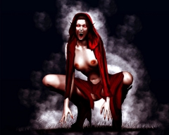 Hot dark nude sexy woman - N