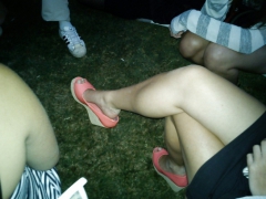 Finally cum her feet - N