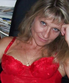 sexy slutty milf linda in red lingerie - N