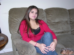 Cute Chubby Babe Spreads Pimpled Ass - N