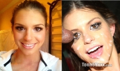 Face Before And After Cumshot - N