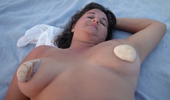 Slut wife nude public outdoors beach camping - N