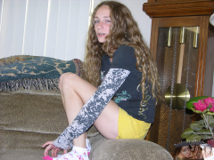 Brunette Teen Modeling Nude - N