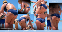 BBW and SSBBW beach voyeur (My work) - N