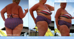 BBW and SSBBW beach voyeur (My work) - N
